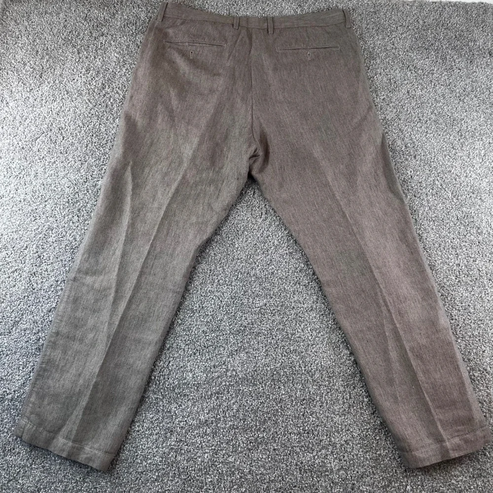 Banana Republic Aiden Fit Chino Pants Mens 35x30 Linen Blend Straight Summer